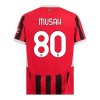 Officiële Voetbalshirt AC Milan Musah 80 Thuis 2024-25 - Heren